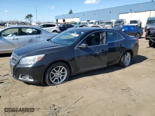 2013 Chevrolet Malibu ECO with VIN 1G11F5RR8DF100053, listed as a Copart auction lot 50495585 with 183,710 mi miles and Salvage Title. Bid and sale history available at carsss.com. Image 1.