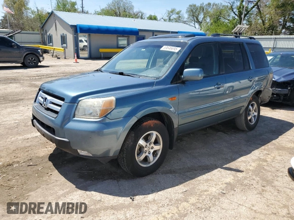 2006 Honda Pilot EX-L with VIN 5FNYF28546B045353, listed as a Copart auction lot 53646695 with 107,325 mi miles and Salvage Title. Bid and sale history available at DreamBid. Image 1.