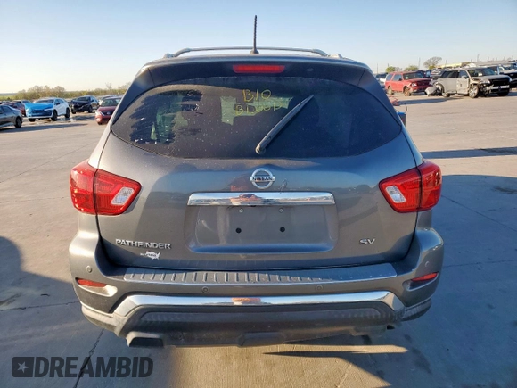 2018 Nissan Pathfinder S with VIN 5N1DR2MN1JC658446, listed as a Copart auction lot 49599165 with 0 mi miles and Salvage Title. Bid and sale history available at carsss.com. Image 6.