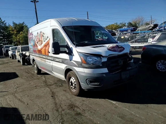 2020 Ford Transit Cargo with VIN 1FTBR2CG2LKB54267, listed as a Copart auction lot 77145744 with 75,702 mi miles and Salvage Title. Bid and sale history available at carsss.com. Image 12.