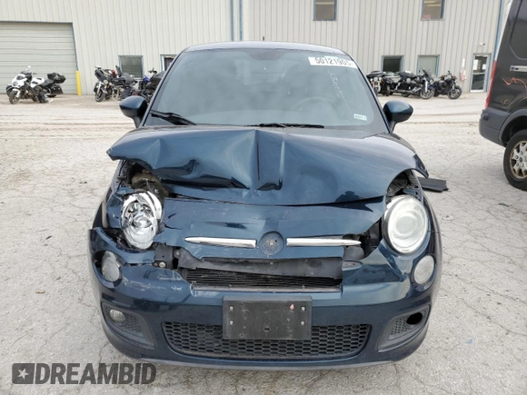 2013 FIAT 500 Sport with VIN 3C3CFFBRXDT544786, listed as a Copart auction lot 50121905 with 109,455 mi miles and Salvage Title. Bid and sale history available at carsss.com. Image 5.