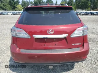 2011 Lexus RX 350 with VIN JTJBK1BA2B2015876, listed as a Copart auction lot 62116415 with 117,159 mi miles and Salvage title. Bid and sale history available at DreamBid. Image 6.