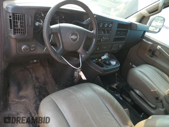 2018 Chevrolet Express Cargo with VIN 1GCWGAFP9J1241003, listed as a Copart auction lot 58662385 with Not provided miles and Salvage title. Bid and sale history available at DreamBid. Image 8.