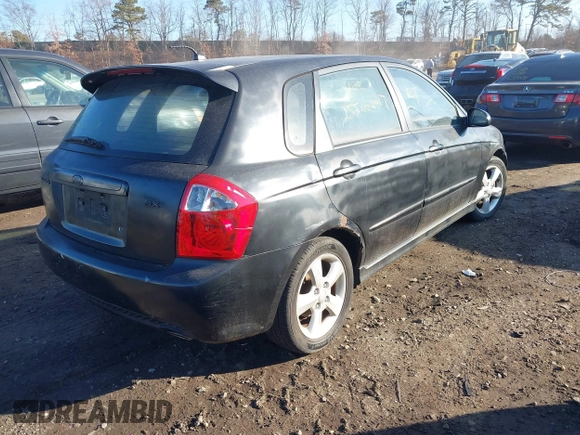 2008 Kia Spectra with VIN KNAFE162X85014915, listed as a IAAI auction lot 41679990 with Not provided miles and . Bid and sale history available at DreamBid. Image 4.