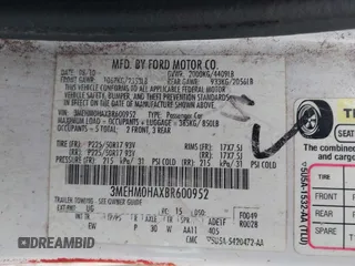2011 Mercury Milan with VIN 3MEHM0HAXBR600952, listed as a IAAI auction lot 41381502 with 224,045 mi miles. Bid and sale history available at carsss.com. Image 9.