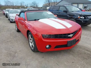 2012 Chevrolet Camaro 1LT with VIN 2G1FB3D3XC9199782, listed as a IAAI auction lot 42054938 with 186,043 mi miles. Bid and sale history available at carsss.com. Image 1.