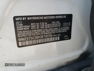 2017 MINI Countryman Cooper S z VIN WMZYT5C39H3E18776, wystawiony jako Copart lot #60456515 z przebiegiem 126 808 mil mil oraz Szkoda całkowita • Salvage title. Historia ofert i sprzedaży dostępna na DreamBid. Obrazek 12.