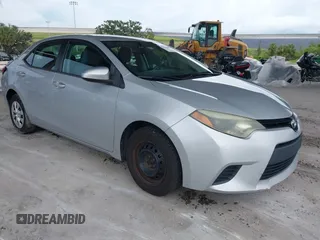 2015 Toyota Corolla L with VIN 2T1BURHE5FC461887, listed as a IAAI auction lot 42560992 with 176,660 mi miles and . Bid and sale history available at DreamBid. Image 1.