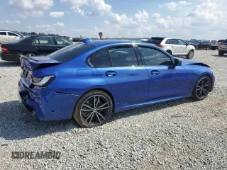 2021 BMW 3 Series 330i with VIN 3MW5R1J0XM8C03213, listed as a Copart auction lot 49026035 with 54,051 mi miles and Salvage Title. Bid and sale history available at carsss.com. Image 3.