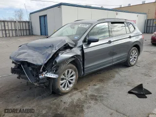 2020 Volkswagen Tiguan S with VIN 3VV1B7AX8LM053700, listed as a Copart auction lot 46528205 with 75,348 mi miles and Salvage Title. Bid and sale history available at carsss.com. Image 1.