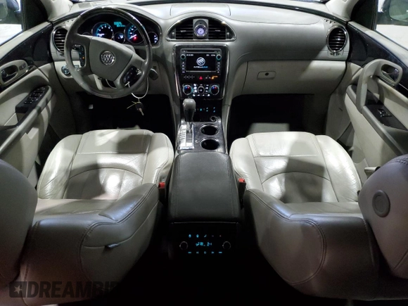 2017 Buick Enclave Leather with VIN 5GAKVBKD7HJ117975, listed as a Copart auction lot 54168815 with 126,300 mi miles and Salvage Title. Bid and sale history available at DreamBid. Image 8.