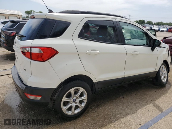2021 Ford EcoSport SE с VIN MAJ3S2GE2MC408532, выставлен на аукционе Copart как лот 56988395 с пробегом 48 869 миль миль и Списание • Salvage title. История ставок и продаж доступна на DreamBid. Изображение 3.