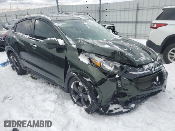2018 Honda HR-V EX-L with VIN 3CZRU6H70JM701159, listed as a Copart auction lot 87894095 with 28,972 mi miles and Salvage Title. Bid and sale history available at carsss.com. Image 4.