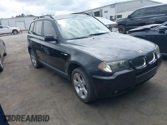 2006 BMW X3 3.0i with VIN WBXPA93456WG81492, listed as a IAAI auction lot 42134301 with 172,554 mi miles. Bid and sale history available at carsss.com. Image 1.