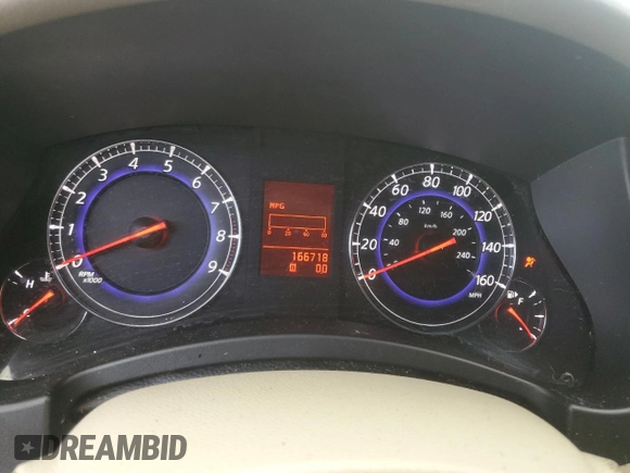 2008 Infiniti EX Journey with VIN JNKAJ09F28M354162, listed as a Copart auction lot 76360604 with 166,718 mi miles and Clean Title. Bid and sale history available at DreamBid. Image 9.