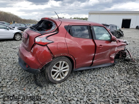2015 Nissan Juke SL z VIN JN8AF5MR0FT508702, wystawiony jako Copart lot #53206925 z przebiegiem 108 733 mil mil oraz Szkody całkowita. Historia ofert i sprzedaży dostępna na DreamBid. Obrazek 3.