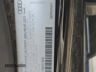 2016 Audi A7 Prestige with VIN WAU2GAFC1GN031845, listed as a Copart auction lot 59762435 with Not provided miles and Salvage title. Bid and sale history available at DreamBid. Image 12.