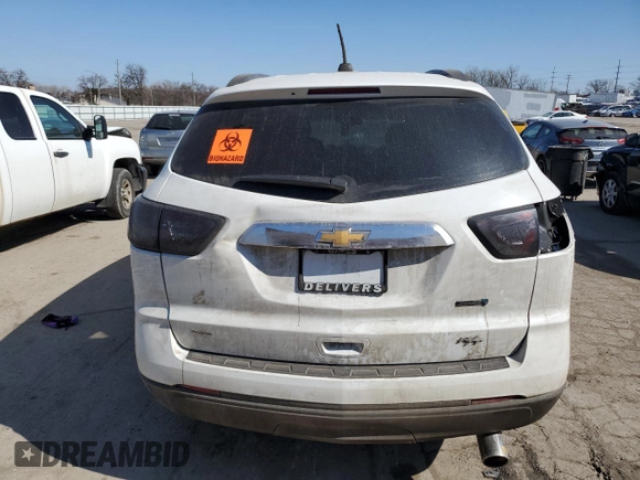 2017 Chevrolet Traverse LS with VIN 1GNKRFKD4HJ296641, listed as a Copart auction lot 52340725 with Not Provided miles and Non Repairable. Bid and sale history available at carsss.com. Image 6.