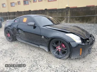 2004 Nissan 350Z Touring with VIN JN1AZ34D04T160475, listed as a Copart auction lot 59435035 with 122,875 mi miles and Salvage title. Bid and sale history available at DreamBid. Image 4.