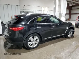 2014 Infiniti QX70 z VIN JN8CS1MW0EM411494, wystawiony jako Copart lot #55810625 z przebiegiem 94 258 mil mil oraz Szkody całkowita. Historia ofert i sprzedaży dostępna na DreamBid. Obrazek 3.
