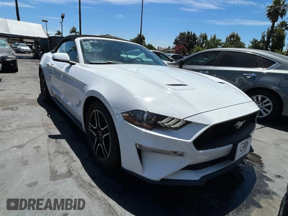 2018 Ford Mustang EcoBoost Premium with VIN 1FATP8UH0J5111777, listed as a Copart auction lot 64321305 with 101,577 mi miles and Clean title. Bid and sale history available at DreamBid. Image 1.