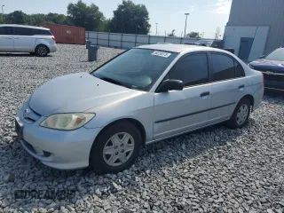 2005 Honda Civic VP z VIN 1HGES16365L024706, wystawiony jako Copart lot #58220375 z przebiegiem 129 107 mil mil oraz Szkoda całkowita • Salvage title. Historia ofert i sprzedaży dostępna na DreamBid. Obrazek 1.
