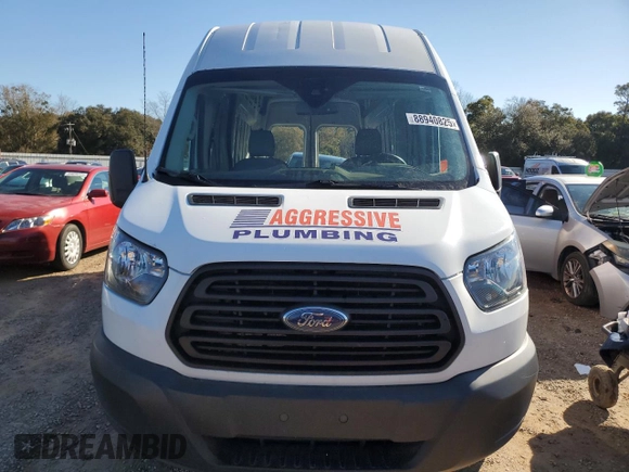 2019 Ford Transit Cargo with VIN 1FTBW3XG1KKB53408, listed as a Copart auction lot 88940825 with 43,249 mi miles and Salvage Title. Bid and sale history available at carsss.com. Image 5.