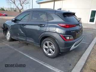 2022 Hyundai Kona SEL with VIN KM8K62AB6NU766779, listed as a IAAI auction lot 41889147 with 39,371 mi miles and . Bid and sale history available at DreamBid. Image 3.