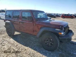 2021 Jeep Wrangler Unlimited Willys with VIN 1C4HJXDG9MW594591, listed as a Copart auction lot 81740454 with 48,070 mi miles and Salvage title. Bid and sale history available at DreamBid. Image 4.