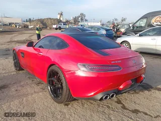 2020 Mercedes-Benz AMG GT with VIN WDDYJ7HA0LA026026, listed as a IAAI auction lot 41906118 with 56,988 mi miles. Bid and sale history available at carsss.com. Image 3.