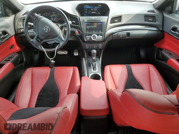 2021 Acura ILX Premium with VIN 19UDE2F82MA007870, listed as a Copart auction lot 53962685 with 23,487 mi miles and Salvage title. Bid and sale history available at DreamBid. Image 8.