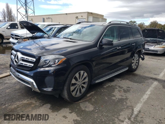 2017 Mercedes-Benz GLS with VIN 4JGDF6EE8HA809335, listed as a Copart auction lot 45687693 with 137,260 mi miles. Bid and sale history available at carsss.com. Image 1.