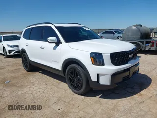2024 Kia Telluride EX X-Line with VIN 5XYP3DGC1RG518591, listed as a IAAI auction lot 42213577 with 15,760 mi miles and . Bid and sale history available at DreamBid. Image 1.