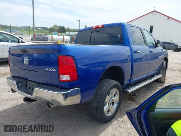 2018 Ram 1500 Big Horn with VIN 1C6RR7LT9JS237935, listed as a IAAI auction lot 42083588 with 76,075 mi miles and . Bid and sale history available at DreamBid. Image 4.