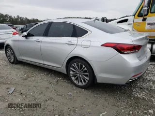 2017 Genesis G80 3.8L with VIN KMHGN4JE4HU172064, listed as a Copart auction lot 81132543 with 126,750 mi miles and Salvage Title. Bid and sale history available at carsss.com. Image 2.