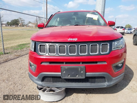 2020 Jeep Compass Latitude with VIN 3C4NJCBBXLT150756, listed as a IAAI auction lot 41483656 with Not Provided miles and . Bid and sale history available at carsss.com. Image 13.