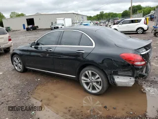 2018 Mercedes-Benz C 300 with VIN 55SWF4KB0JU280437, listed as a Copart auction lot 58002345 with 54,000 mi miles and Salvage title. Bid and sale history available at DreamBid. Image 2.