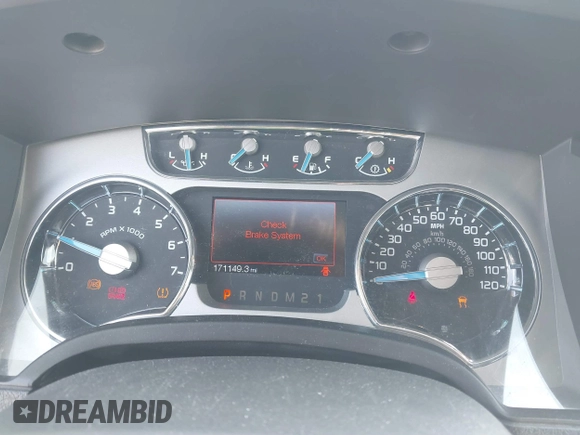 2013 Ford F-150 XL with VIN 1FTFW1ET3DFB15163, listed as a IAAI auction lot 41678768 with 171,149 mi miles. Bid and sale history available at carsss.com. Image 7.
