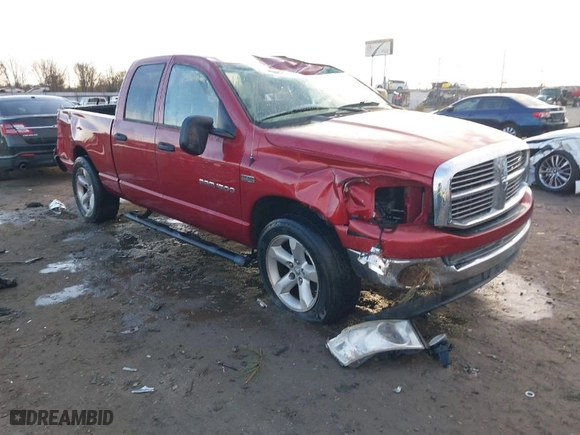 2007 Dodge Ram 1500 SLT with VIN 1D7HA18267S237429, listed as a IAAI auction lot 41071869 with NaN miles. Bid and sale history available at carsss.com. Image 1.