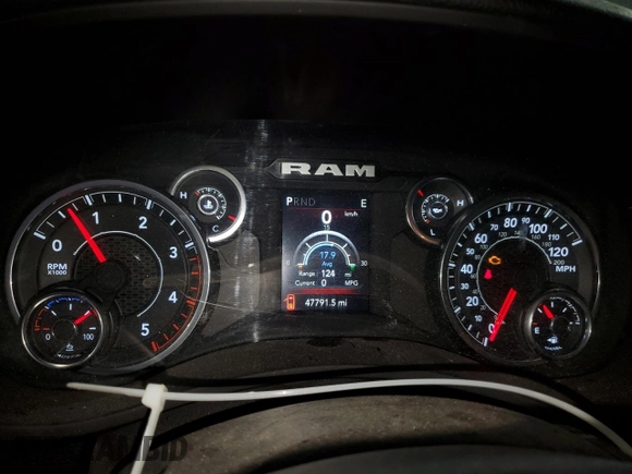 2024 Ram 3500 Big Horn with VIN 3C63RRHLXRG165494, listed as a Copart auction lot 80428054 with 47,791 mi miles and Clean Title. Bid and sale history available at carsss.com. Image 9.