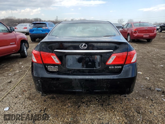 2007 Lexus ES 350 with VIN JTHBJ46G672125681, listed as a Copart auction lot 50536165 with Not Provided miles and Salvage Title. Bid and sale history available at carsss.com. Image 6.