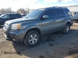 2007 Honda Pilot EX with VIN 2HKYF18487H536755, listed as a Copart auction lot 45843445 with 270,611 mi miles and Salvage Title. Bid and sale history available at DreamBid. Image 1.