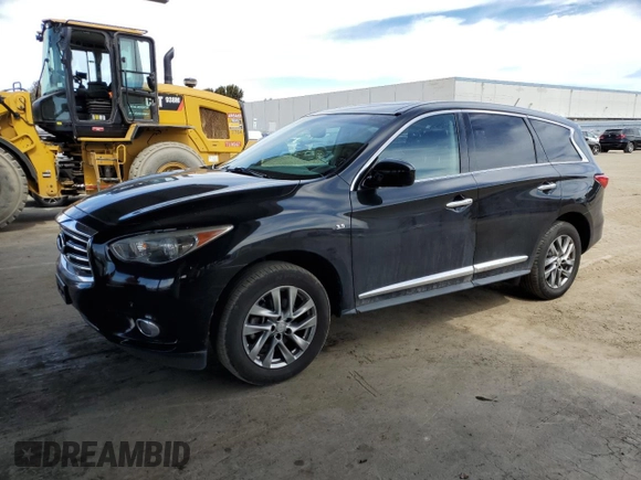 2014 Infiniti QX60 with VIN 5N1AL0MMXEC509121, listed as a Copart auction lot 52846745 with 157,692 mi miles and Clean Title. Bid and sale history available at DreamBid. Image 1.