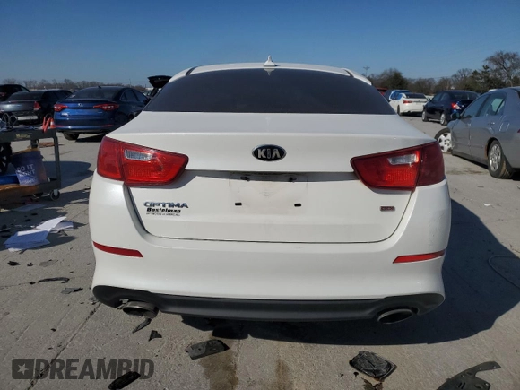 2015 Kia Optima LX with VIN KNAGM4A72F5642668, listed as a Copart auction lot 48553065 with 156,790 mi miles and Clean Title. Bid and sale history available at DreamBid. Image 6.