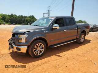 2016 Ford F-150 XLT with VIN 1FTEW1EG3GKF89382, listed as a Copart auction lot 62720985 with 105,532 mi miles and Salvage title. Bid and sale history available at DreamBid. Image 1.