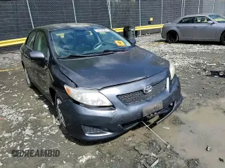 2009 Toyota Corolla with VIN 2T1BU40E69C140217, listed as a Copart auction lot 52199345 with 105,505 mi miles and Salvage Title. Bid and sale history available at carsss.com. Image 10.