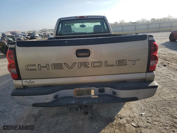 2006 Chevrolet Silverado 1500 LS with VIN 1GCEC14V66Z239551, listed as a Copart auction lot 80305714 with 104,206 mi miles and Salvage Title. Bid and sale history available at carsss.com. Image 6.