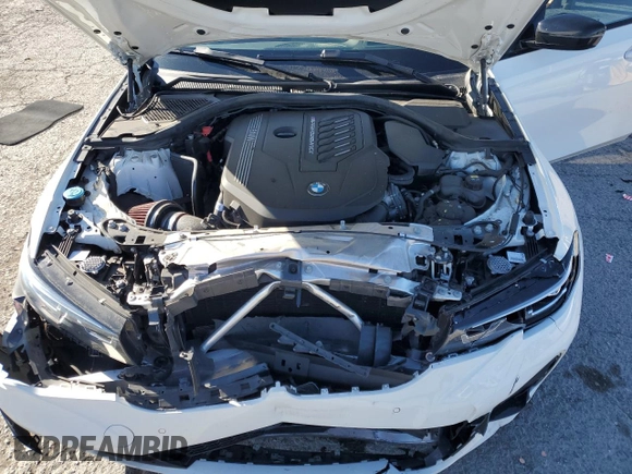 2022 BMW 3 Series M340i with VIN 3MW5U7J02N8C71976, listed as a Copart auction lot 48223325 with 41,579 mi miles and Salvage Title. Bid and sale history available at carsss.com. Image 11.