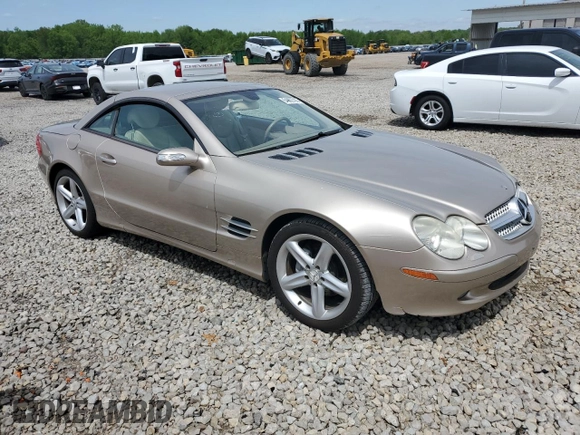 2005 Mercedes-Benz SL 500 with VIN WDBSK75F25F102914, listed as a Copart auction lot 54002705 with 117,692 mi miles and Clean Title. Bid and sale history available at DreamBid. Image 4.