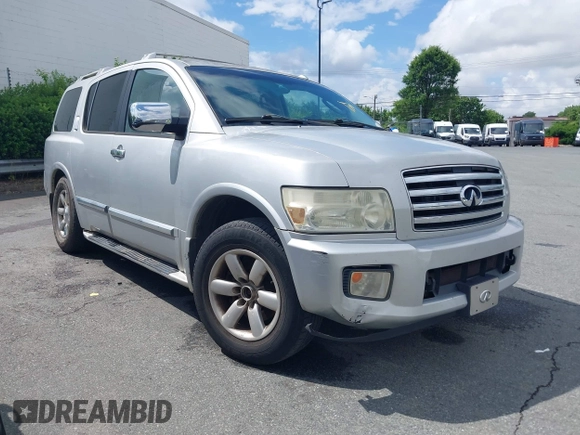 2007 Infiniti QX56 z VIN 5N3AA08C97N802501, wystawiony jako IAAI lot #42250150 z przebiegiem 212 118 mil mil oraz . Historia ofert i sprzedaży dostępna na DreamBid. Obrazek 1.
